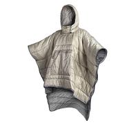 Alomejor Sac de Couchage Léger en Coton Sac de Couchage Manteau Portable Sac de Couchage Chauffant Portable pour Le Camping d'hiver, Nylon Respirant pour la Randonnée, Bleu Marine (Khaki)