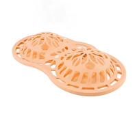 Alomejor Sac de Lavage de Soutien-gorge en Silicone, Protecteur de Linge pour Sèche-linge, pour Sous-vêtements A-36D, Utilisation en Machine (Beige)