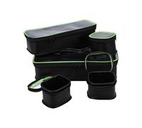 Alomejor Sac de Matériel de Pêche Imperméable Léger Grande capacité Ensemble Cinq en Un pour la Pêche Camping Bateau Noir EVA 5 X Boîte de Rangement (Ensemble Cinq en Un)