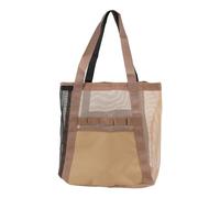 Alomejor Sac de Plage pour Femmes de Grande capacité, Sac à Bandoulière en Maille en PVC à la Mode Léger, Pliable pour Les Voyages, Le Shopping, Le Camping