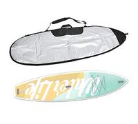 Alomejor Sac de Planche de Surf Housse de Protection pour Planche de Surf en Polyester 6.0 6.4 avec Fermeture éclair Bandoulière Réglable Poignée de Transport pour Le Transport et Le Stockage (.0)