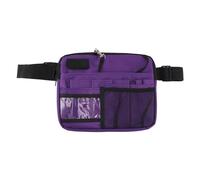 Alomejor Sac de Rangement pour Fournitures Médicales, Sac Banane D'infirmière de Grande capacité, Banane pour Plusieurs Scénarios (Violet)