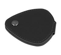 Alomejor Sac de Rangement pour Médiators de Guitare, Pochette Porte-médiators en Cuir PU à 6 Fentes avec Boucle en Métal, pour Les Guitaristes Amateurs Débutants (Black)