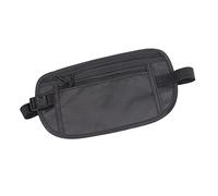 Alomejor Sac de Taille, Ceinture de Course en Respirante de Grande capacité avec Sangle élastique Réglable, pour Les Sports de Plein Air, Le Jogging, la Randonnée, Le Camping (Black)