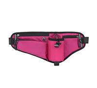 Alomejor Sac de Taille pour Course à Pied, Porte-Bouteille d'eau, Sac de Ceinture D'hydratation Réglable, étanche pour Les Amateurs de Plein Air (Rose Rouge)