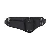 Alomejor Sac de Taille pour Course à Pied, Porte-Bouteille d'eau, Sac de Ceinture D'hydratation Réglable, étanche pour Les Amateurs de Plein Air (Black)