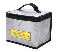 Alomejor Sac de Tambour de Lithium Ignifuge Portable, Rayonnement Batterie Mémoire à Mémoire en Toute sécurité pour L'avion