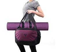 Alomejor Sac de Tapis de Yoga, Support Fourre-Tout étanche de Grande capacité avec Bandoulière Réglable, pour Le Yoga, la Salle de Sport, Le Fitness et Les Sports (Purple)