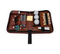 Alomejor Sac de Tees de Golf, Outil de Réparation de Marques de Balle avec Brosse de Nettoyage, for Terrain de Golf et Entraînement