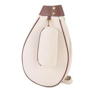 Alomejor Sac de Tennis, Sac à Bandoulière étanche de Grande capacité pour 2 Raquettes avec Large Ouverture et Sangles Intégrées pour Le Sport de Badminton, la Salle de Sport et Les (Beige)