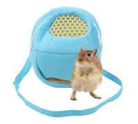 Alomejor Sac de Transport pour Hamster, Sac de Voyage en Peluche Douce avec Dessus en, Sangles Réglables, Idéal pour Les Petits Animaux comme Les Rats et Les Hérissons