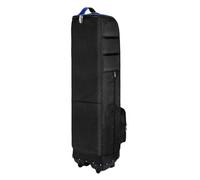 Alomejor Sac de Voyage de, étui de Club en Nylon Durable avec roulettes Lisses et Support de Pied Robuste, Serrure à Combinaison Intégrée, pour la Protection des Clubs de Pendant Les (Bleu Noir)