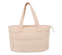 Alomejor Sac Fourre-tout pour Femme, Sac à Main en Duvet, à Bandoulière matelassé pour les Voyages et un Usage Quotidien (Beige)