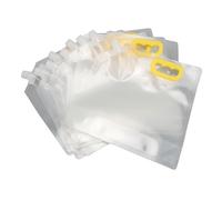 Alomejor Sacs de Rangement à Grains de 10 Pcs, Récipients de Céréales PE PET avec Couvercle de Bec pour Couler pour les Haricots de Riz Organisation de Cuisine en Sucre (1.5L)