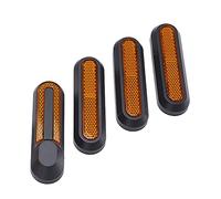 Alomejor Safe Drive Electric Scooter Wheubs Cover - Double Reflection Ornement pour M365 - Pack de 4 PC (YELLOW)