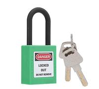 Alomejor Safety Padlock, Durable Engineering Plastic Design (GREEN)