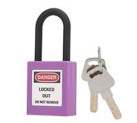Alomejor Safety Padlock, Durable Engineering Plastic Design (PURPLE)