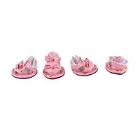 Alomejor Sandales Imperméables pour Chiens Mignons, avec Semelles en Caoutchouc Antidérapantes pour la Protection des Pattes, Chaussures d'été Réglables pour Animaux de Compagnie de Petits Chiens (3#)