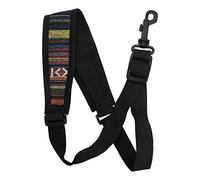 Alomejor Sangle de Cou pour Saxophone Courroie de Cou Souple Réglable avec Crochet pour Saxophone(folklorique)