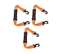 Alomejor Sangle de Transport pour Bottes de Ski, Laisse de Patins à roulettes en Nylon Durable pour Un Transport Mains Libres, Paquet de 3 Pièces pour Le Ski et Le Snowboard (Orange)