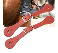 Alomejor Sangle D'équitation en Cuir Véritable pour Hommes, Boucle Métallique Réglable pour Les Sports de Plein Air (Brown)