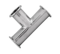 Alomejor Sanitary Tee Fitting, Stainless Steel 304, 38mm | Résistance aux températures élevées, résistance à la corrosion, applicable aux aliments, aux boissons et aux produits
