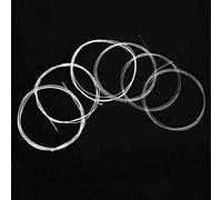 Alomejor SC12 Cordes de Rechange en Nylon, Alliage de Cuivre plaqué Argent, Ton Clair Brillant, 6 Pièces