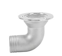 Alomejor Scupper de Vidange de Pont de Coque de Bateau, Coude à 90 Degrés, Conception Fendue, Miroir Poli pour Bateau de Pêche, Yacht (38MM)