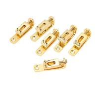 Alomejor Selle de Pont de Guitare électrique, Ensemble de Remplacement Durable pour Guitares électriques à 6 Cordes, Fabrication Soignée pour les Amateurs de Musique (GOLD)