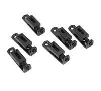 Alomejor Selle de Pont de Guitare électrique, Ensemble de Remplacement Durable pour Guitares électriques à 6 Cordes, Fabrication Soignée pour les Amateurs de Musique (BLACK)