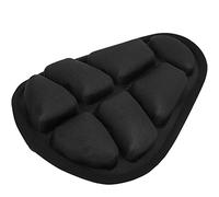 Alomejor Selle de vélo Gonflable avec Absorption des Chocs - Couverture de Selle Confortable et Tapis rembourré pour Cyclisme Urbain et Loisir, Compatible avec vélos de Route, VTT et vélos