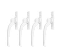 Alomejor Serrure de Fenêtre à Battants, Poignée de Fenêtre Robuste pour la sécurité, Facile à Installer pour Coulissante Verticale et Horizontale (WHITE)