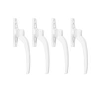 Alomejor Serrure de Fenêtre à Battants, Poignée de Fenêtre Robuste pour la sécurité, Facile à Installer pour Coulissante Verticale et Horizontale (WHITE)