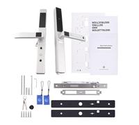 Alomejor Serrure de Porte Intelligente D'entrée sans apteur D'empreintes Digitales Haute sensibilité, Système D'alarme Antivol pour Bureau, Maison, Chambre à Coucher, Serrure de Porte pour une