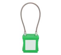 Alomejor Serrure de Verrouillage Robuste, Cadenas de sécurité Haute Résistance pour L'isolation dans L'entretien des équipements, Manille de 85mm (GREEN)