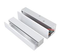 Alomejor Serrure électrique de Porte en Verre sans Cadre, Loquet à Boulon sécurisé Moderne pour la Maison et le Bureau, Alliage D'aluminium DC 12V