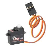 Alomejor Servo Numérique à Engrenages en Plastique pour Voiture RC 2G avec Bras Servo 1/24 Hélicoptères à Voilure Fixe pour Avion de Voiture RC
