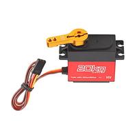 Alomejor Servo Numérique étanche à 270 Degrés, Entièrement Métallique, Servo RC avec Bras en Métal pour Manipulateur de Robot, Forte capacité Anti-interférence