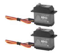 Alomejor Servo Numérique RC 40 Kg, Conception étanche à Haute Torsion, Excellentes Performances pour 1/12 1/10 1/8 RC Voitures Bateaux Robots