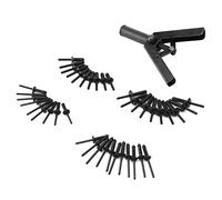 Alomejor Set de Rivets en Plastique, Outil à Conception Ergonomique, pour | Rivets en plastique de 40 pièces, adaptés aux espaces étroits, en acier au carbone, opération à une seule main