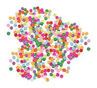 Alomejor Sewing Buttons 500pcs, Waterproof Resin Durable Design (#1)