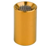 Alomejor Shaper de Pointe de Billard Portable, Outil de Réparation de Queue de Billard 2 en 1 avec Pics Réglables Rotatifs pour éraflure à Craie (Gold)