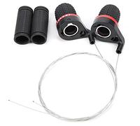 Alomejor Shifter VTT, Changement de Vitesse précis et Fluide dérailleur vélo poignée Grip câble for Cyclistes VTT Loisir et compétition Urbaine