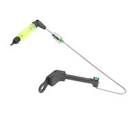 Alomejor Signal de Pêche pour échangistes, Indicateur de Morsure Réglable en Acier Inoxydable avec Alarme Sensible pour la Pêche de Nuit, Accessoires de Canne à