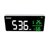 Alomejor Sonomètre, 30-130dB Conception à Suspension Murale | Capteur de haute précision, vitesse de détection réglable, idéal pour divers environnements, rechargeable par USB