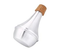 Alomejor Sourdine de Trompette pour Pratique Silencieuse, Taille 3,5 Pouces | Alliage d\'aluminium, réduit le bruit pendant la pratique, s\'adapte à la plupart des trompettes