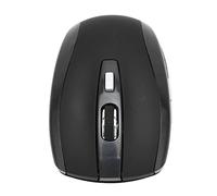 Alomejor Souris sans Fil Mini Souris Optique sans Fil Compacte 2.4GHz DPI Réglable pour Ordinateurs Portables Matériau ABS (Black)