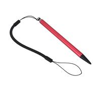 Alomejor Stylo Tactile avec Cordon à Ressort, Conception Pratique (Rouge) | Pointe dure résistive, Évitez les pertes grâce au cordon à ressort, Protège des rayures