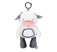 Alomejor Sucette de Sommeil pour bébé, Jouet en Peluche Musicale, Boucle de Suspension et 3 Berceuses pour Nouveau-nés, Berceau, Poussette, Voyage (Vache)