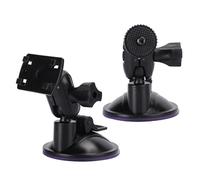 Alomejor Support à Ventouse Réglable pour Navigateur GPS de Voiture HD H3041, 65mm, pour Enregistreur de Conduite, 2 Pièces, Forte Puissance D'aspiration (tête à Quatre Griffes)